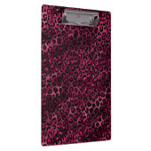 ブルゴーニュと金ゴールドレオパードデザイン9 クリップボード (右)