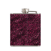 ブルゴーニュと金ゴールドレオパードデザイン9 フラスク (裏面)
