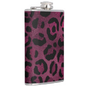 ブルゴーニュと金ゴールドレオパードデザイン9 フラスク (右)