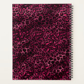 ブルゴーニュと金ゴールドレオパードデザイン9 プランナー手帳 (裏面)