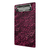 ブルゴーニュと金ゴールドレオパードデザイン9 ミニクリップボード (アングル2)