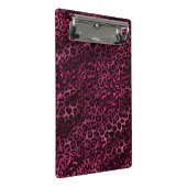 ブルゴーニュと金ゴールドレオパードデザイン9 ミニクリップボード (アングル)