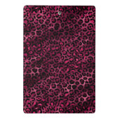 ブルゴーニュと金ゴールドレオパードデザイン9 ミニクリップボード (裏面)