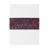 ブルゴーニュと金ゴールドレオパードデザイン9 招待状ベリーバンド (裏面例)