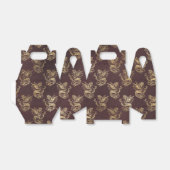 ブルゴーニュと金ゴールドヴィンテージドラゴン フェイバーボックス (折り畳みなし)