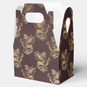 ブルゴーニュと金ゴールドヴィンテージドラゴン フェイバーボックス (オープン)