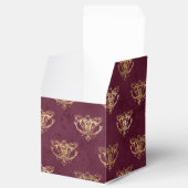 ブルゴーニュと金ゴールドヴィンテージドラゴン フェイバーボックス (オープン)