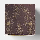 ブルゴーニュと金ゴールドヴィンテージフローラ フェイバーボックス (上部)