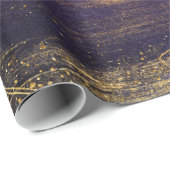 ブルゴーニュと金ゴールド ラッピングペーパー (ロールコーナー)