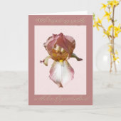 ブルゴーニュのアイリス同情カード カード (黄色い花)