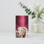 ブルゴーニュのアーチフォトQrコードFacebookプレミアム 名刺 (スタンド正面)