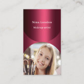 ブルゴーニュのアーチ写真QrコードSNS 名刺 (正面)