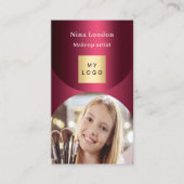 ブルゴーニュのアーチ写真Qrソーシャルメディアのロゴ 名刺 (正面)