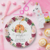 ブルゴーニュのオレンジ秋リトルカボチャ ペーパープレート (パーティー)