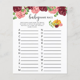 ブルゴーニュのカボチャベビー名のレースゲーム