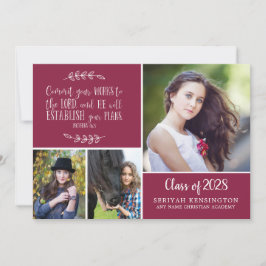 ブルゴーニュのキリスト教の諺の卒業 招待状