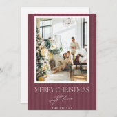 ブルゴーニュのクリスマスカード シーズンカード (正面/裏面)