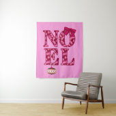 ブルゴーニュのクリスマスツリーパターンのNOEL タペストリー (インサイチュ)