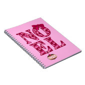 ブルゴーニュのクリスマスツリーパターンのNOEL ノートブック (右側)