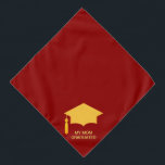 ブルゴーニュのゴールデン卒業帽 バンダナ<br><div class="desc">ブルゴーニュのゴールデン卒業帽。</div>