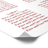 ブルゴーニュのシーティングチャート|ダイアカラー ポスター (角)