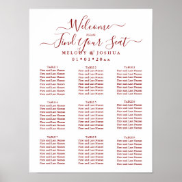 ブルゴーニュのシーティングチャート|ダイアカラー ポスター