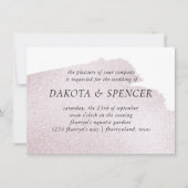 ブルゴーニュのスプラッシュ |エレガント水の色結婚の数 招待状 (正面)