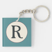 ブルゴーニュのタイル模様 キーホルダー (裏面)