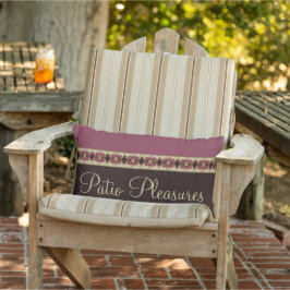 ブルゴーニュのダークブラウン アウトドアクッション