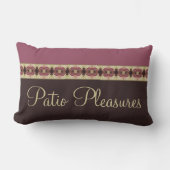 ブルゴーニュのダークブラウン アウトドアクッション (正面)