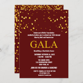 ブルゴーニュのチャリティ企業のボール募金パーティー 招待状