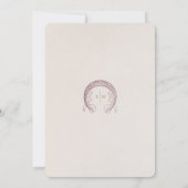 ブルゴーニュのテーブル番号ヴィンテージ結婚アールヌーボー 招待状 (裏面)