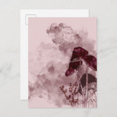 ブルゴーニュのネオン インビテーションポストカード (正面/裏面)