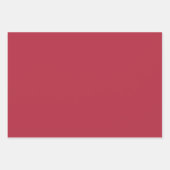 ブルゴーニュのバラ、パイン、ホリーのクリスマスフローラ ラッピングペーパーシート (正面3)