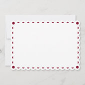 ブルゴーニュのパペル・ピカドの鱗片状キンセアニラ 招待状 (裏面)