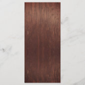 ブルゴーニュのフラワーメイソンジャール結婚ウッドライト メニュー (裏面)