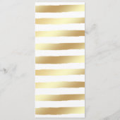 ブルゴーニュのフラワー金ゴールド&結婚ホワイトのメニュー メニュー (裏面)