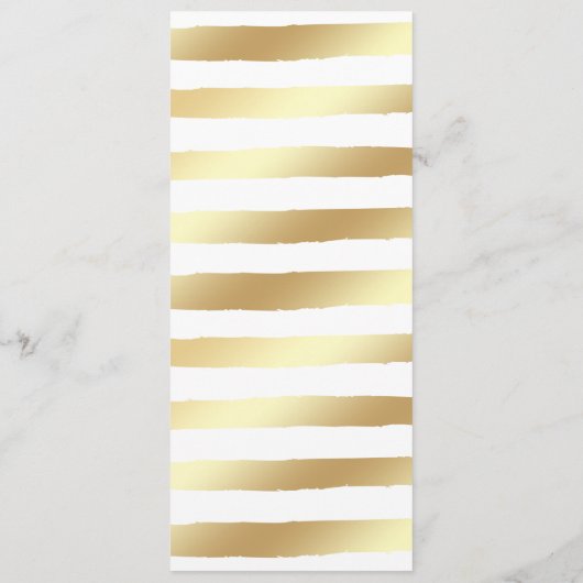 ブルゴーニュのフラワー金ゴールド&結婚ホワイトのメニュー メニュー (裏面)