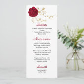 ブルゴーニュのフラワー金ゴールド&結婚ホワイトのメニュー メニュー (スタンド正面)