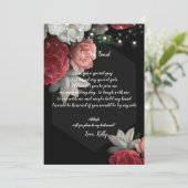 ブルゴーニュのフローラの糸の光が私の花嫁のメイドになる 招待状 (スタンド正面)