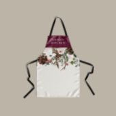 ブルゴーニュのフローラエレガントアントラーの植物のエプロン エプロン