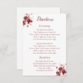 ブルゴーニュのフローラ方向 エンクロージャーカード (正面/裏面)