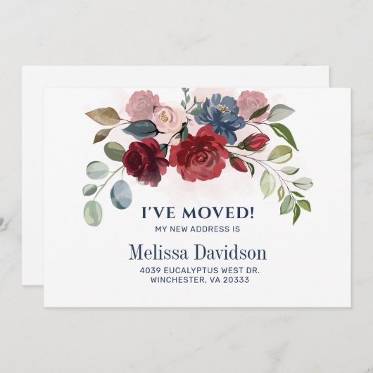 ブルゴーニュのフローラ植物移動 案内状 (正面/裏面)