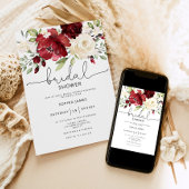 ブルゴーニュのブライダルシャワーへの招待 招待状