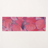 ブルゴーニュのポピーのシックな水彩画 ヨガマット (正面(横))