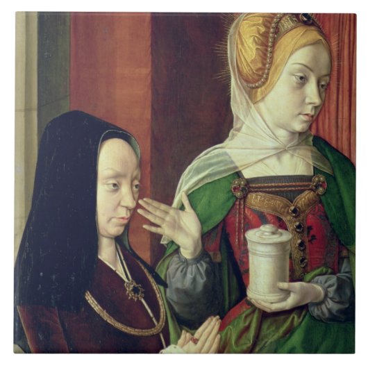 ブルゴーニュのマドリンはSt Maryマグダによって示しました タイル (正面)