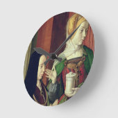 ブルゴーニュのマドリンはSt Maryマグダによって示しました ラウンド壁時計 (傾斜)