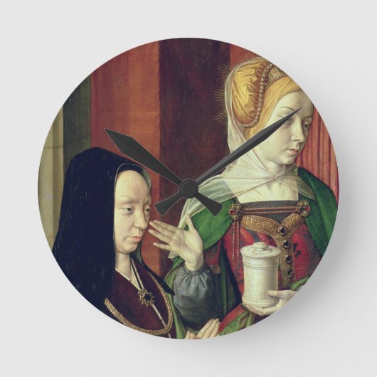 ブルゴーニュのマドリンはSt Maryマグダによって示しました ラウンド壁時計 (正面)