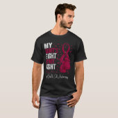 ブルゴーニュのリボン生存者叔母の鎌細胞アワレネス Tシャツ (正面フル)