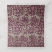 ブルゴーニュのレースと花素朴 プレイスカード (内部開封)